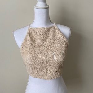Brandy Melville Crochet Halter